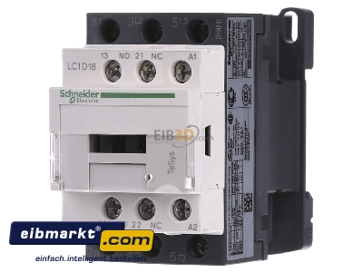 Frontansicht Schneider Electric LC1D18B7 Leistungsschtz 18A 24VAC 