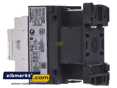 View on the right Schneider Electric LC1D18B7 Magnet contactor 18A 24VAC - 
