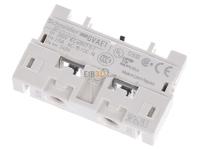 Ansicht oben vorne Schneider Electric GVAE1 Hilfsschalter 1S oder 1 