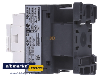 View on the right Schneider Electric LC1D12F7 Magnet contactor 12A 110VAC - 
