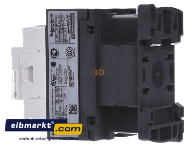 View on the right Schneider Electric LC1D09B7 Magnet contactor 9A 24VAC - 
