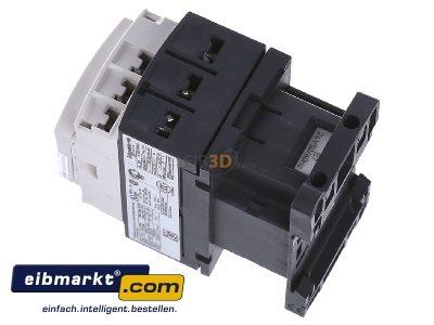 View top right Schneider Electric LC1D09B7 Magnet contactor 9A 24VAC - 
