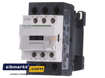 Front view Schneider Electric LC1D38P7 Magnet contactor 38A 230VAC
