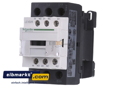 Frontansicht Schneider Electric LC1D25B7 Leistungsschtz 25A 24VAC 
