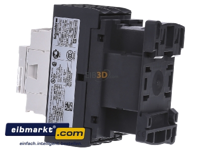 View on the right Schneider Electric LC1D25B7 Magnet contactor 25A 24VAC
