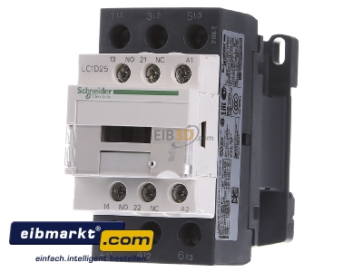 Frontansicht Schneider Electric LC1D25F7 Leistungsschtz 25A 110VAC 