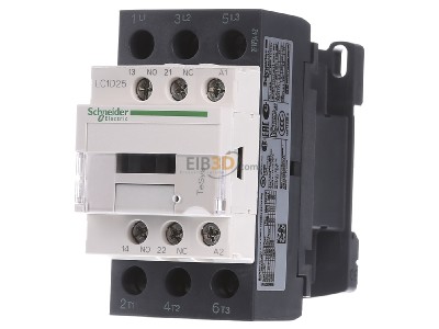 Front view Schneider Electric LC1D25E7 Magnet contactor 25A 48VAC 
