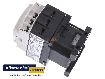 View top right Schneider Electric LC1D09E7 Magnet contactor 9A 48VAC - 
