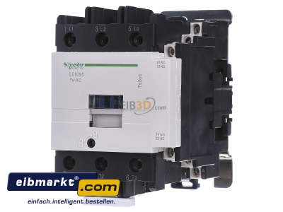 Front view Schneider Electric LC1D95P7 Magnet contactor 95A 230VAC
