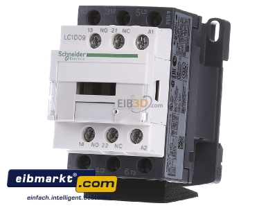 Frontansicht Schneider Electric LC1D09V7 Leistungsschtz 9A 400V AC 