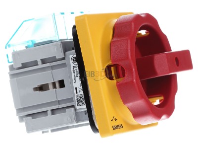 Ansicht links Siemens 3LD2003-0TK53 Haupt-/Not-Aus-Schalter 3p. 16A 7,5kW/400V 