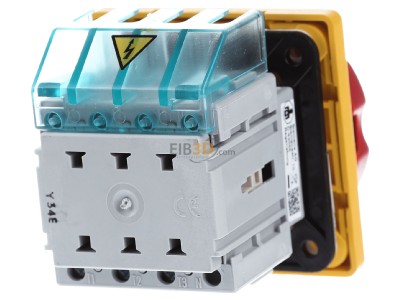 Ansicht hinten Siemens 3LD2003-0TK53 Haupt-/Not-Aus-Schalter 3p. 16A 7,5kW/400V 
