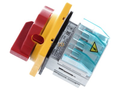 Ansicht oben rechts Siemens 3LD2003-0TK53 Haupt-/Not-Aus-Schalter 3p. 16A 7,5kW/400V 