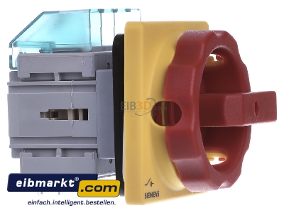 Ansicht links Siemens Indus.Sector 3LD2003-1TL53 Haupt-/Not-Aus-Schalter 4p. 16A 7,5kW/400V 