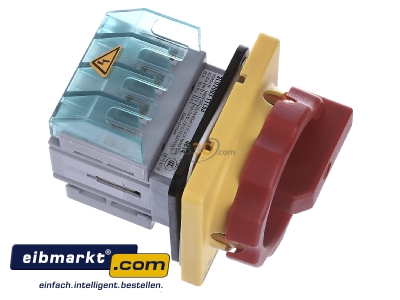 Ansicht oben links Siemens Indus.Sector 3LD2003-1TL53 Haupt-/Not-Aus-Schalter 4p. 16A 7,5kW/400V 