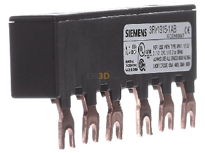 View on the left Siemens 3RV1915-1AB Phase busbar 3-p 90mm 
