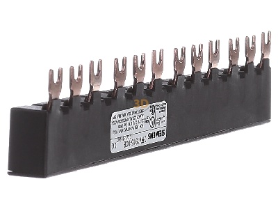 View on the right Siemens 3RV1915-1CB Phase busbar 3-p 180mm 
