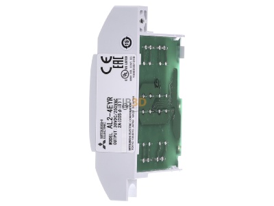 View on the right Mitsubishi AL2-4EYR PLC digital I/O-module 0In/4Out 
