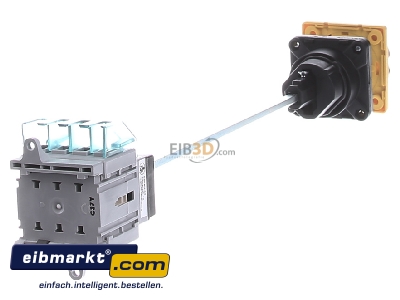 Ansicht hinten Siemens Indus.Sector 3LD20441TL53 Haupt-/Not-Aus-Schalter 4p. 16A 7,5kW/400V 3LD2044-1TL53