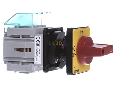 Ansicht links Siemens 3LD2050-0TK13 Haupt-/Not-Aus-Schalter 3p. 16A 7,5kW/400V 