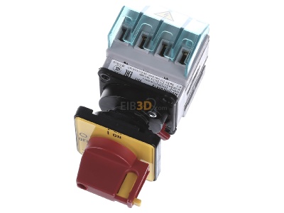Ansicht oben vorne Siemens 3LD2050-0TK13 Haupt-/Not-Aus-Schalter 3p. 16A 7,5kW/400V 
