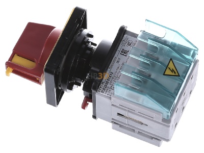 Ansicht oben rechts Siemens 3LD2050-0TK13 Haupt-/Not-Aus-Schalter 3p. 16A 7,5kW/400V 