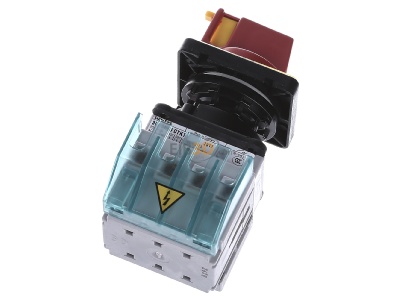 Ansicht oben hinten Siemens 3LD2050-0TK13 Haupt-/Not-Aus-Schalter 3p. 16A 7,5kW/400V 