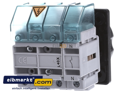 Ansicht hinten Siemens Indus.Sector 3LD2254-1TL51 Hauptschalter 4p. 32A 11,5kW/400V 