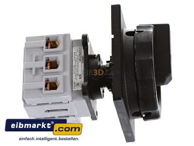 Ansicht oben links Siemens Indus.Sector 3LD2555-0TK51 Hauptschalter 3p. 63A 22kW/400V 
