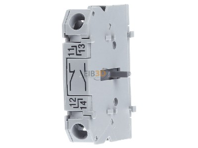 Front view Siemens 3LD9200-5BF Auxiliary contact block 1 NO/1 NC 
