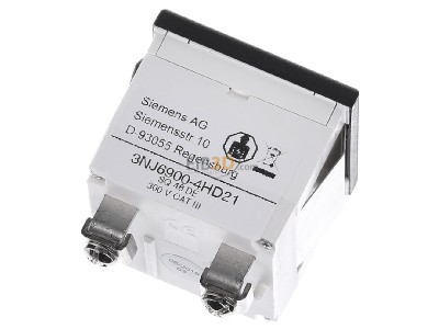 Ansicht oben hinten Siemens 3NJ6900-4HD21 Amperemeter 100/5A KL.1 0,6VA 