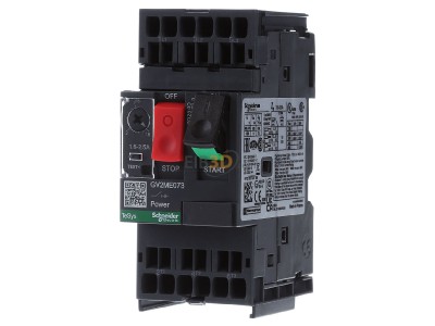 Front view Schneider Electric GV2ME073 Motor protection circuit-breaker 2,5A 
