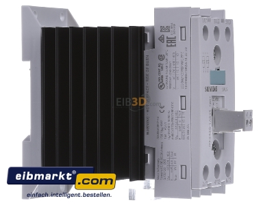 View on the left Siemens Indus.Sector 3RF2420-1AB45 Solid state relay 20A 3-pole
