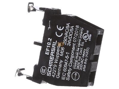 View on the right Schmersal EF10.2 Auxiliary contact block 
