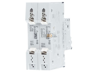 Ansicht hinten Siemens 5SY5206-6 LS-Schalter AC/DC B6A,2pol,T=70,10kA 