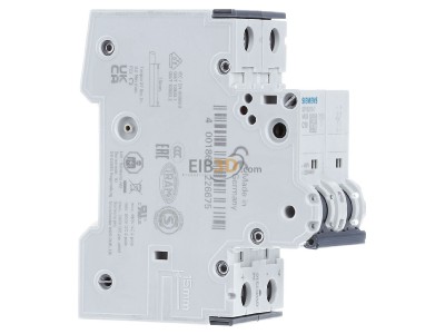 Ansicht links Siemens 5SY5210-7 LS-Schalter AC/DC C10A,2pol,T=70,10kA 