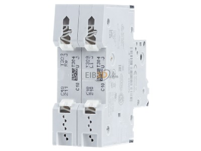 Ansicht hinten Siemens 5SY5210-7 LS-Schalter AC/DC C10A,2pol,T=70,10kA 