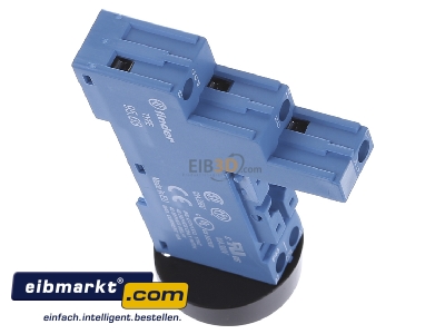View top left Finder 95.03 Relay socket 5-pin
