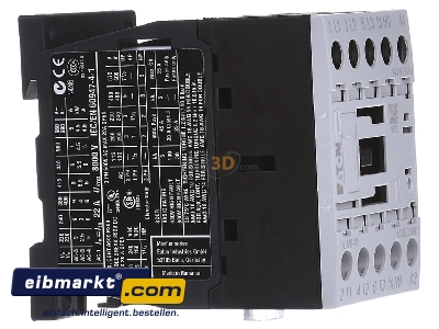 Ansicht links Eaton (Moeller) DILM9-10(24V50/60HZ) Leistungsschtz 1S 4kW/400V,AC 