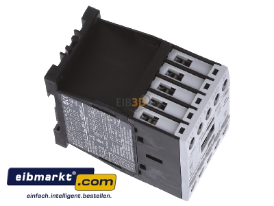 Ansicht oben links Eaton (Moeller) DILM9-10(24V50HZ) Leistungsschtz 1S 4kW/400V,AC 