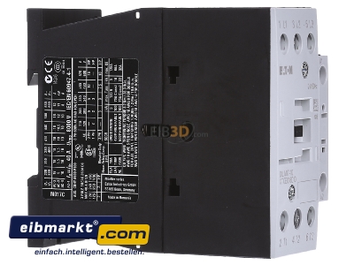 Ansicht links Eaton (Moeller) DILM17-10(24V50HZ) Leistungsschtz 1S 7,5kW/400V,AC 