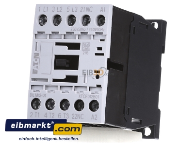 Frontansicht Eaton (Moeller) DILM12-01(230V50HZ) Leistungsschtz 1 5,5KW/400V,AC 