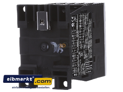Ansicht hinten Eaton (Moeller) DILM12-10(24V50HZ) Leistungsschtz 1S 5,5KW/400V,AC 