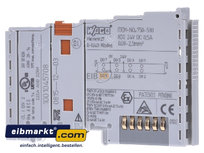 View on the right WAGO Kontakttechnik 750-530 Fieldbus digital module 0 In / 8 Out
