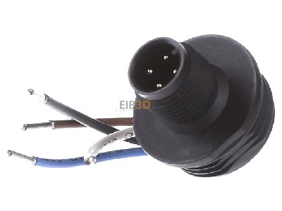 Frontansicht Eaton M12A Anschlussstecker M12x1,IP65,230V/4A 
