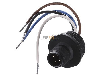Ansicht oben vorne Eaton M12A Anschlussstecker M12x1,IP65,230V/4A 