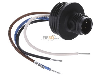 Ansicht oben links Eaton M12A Anschlussstecker M12x1,IP65,230V/4A 