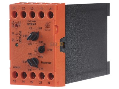 Frontansicht Dold BA 9043/002 230/400V Unterspannungsrelais 3AC50/60HZ,10S 