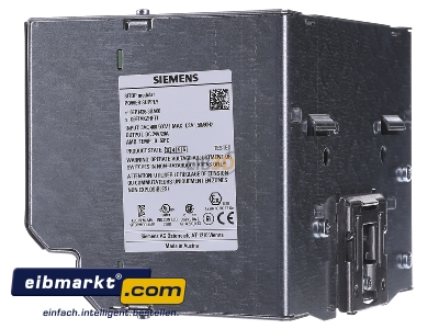 View on the right Siemens Indus.Sector 6EP1436-3BA00 DC-power supply 400V/24V 480W

