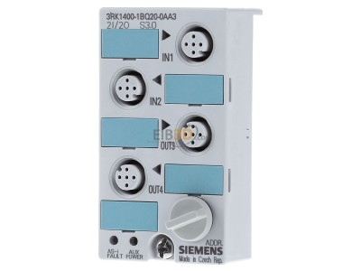 Frontansicht Siemens 3RK1400-1BQ20-0AA3 AS-Interface Kompaktmodul K45,2E/2A,IP67 